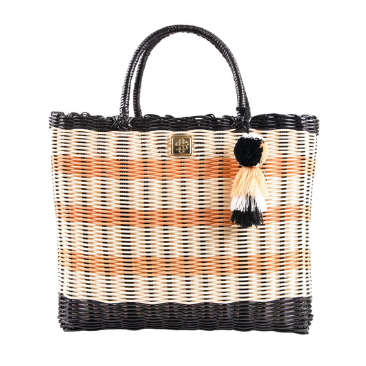 Simply Southern - Key Largo Large Tote - Striped Cream