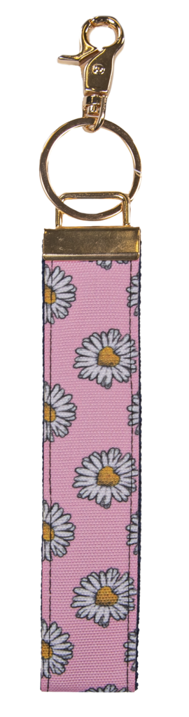Simply Southern - Key Fob - Pink Daisy