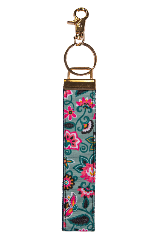 Simply Southern - Key Fob - Green Floral