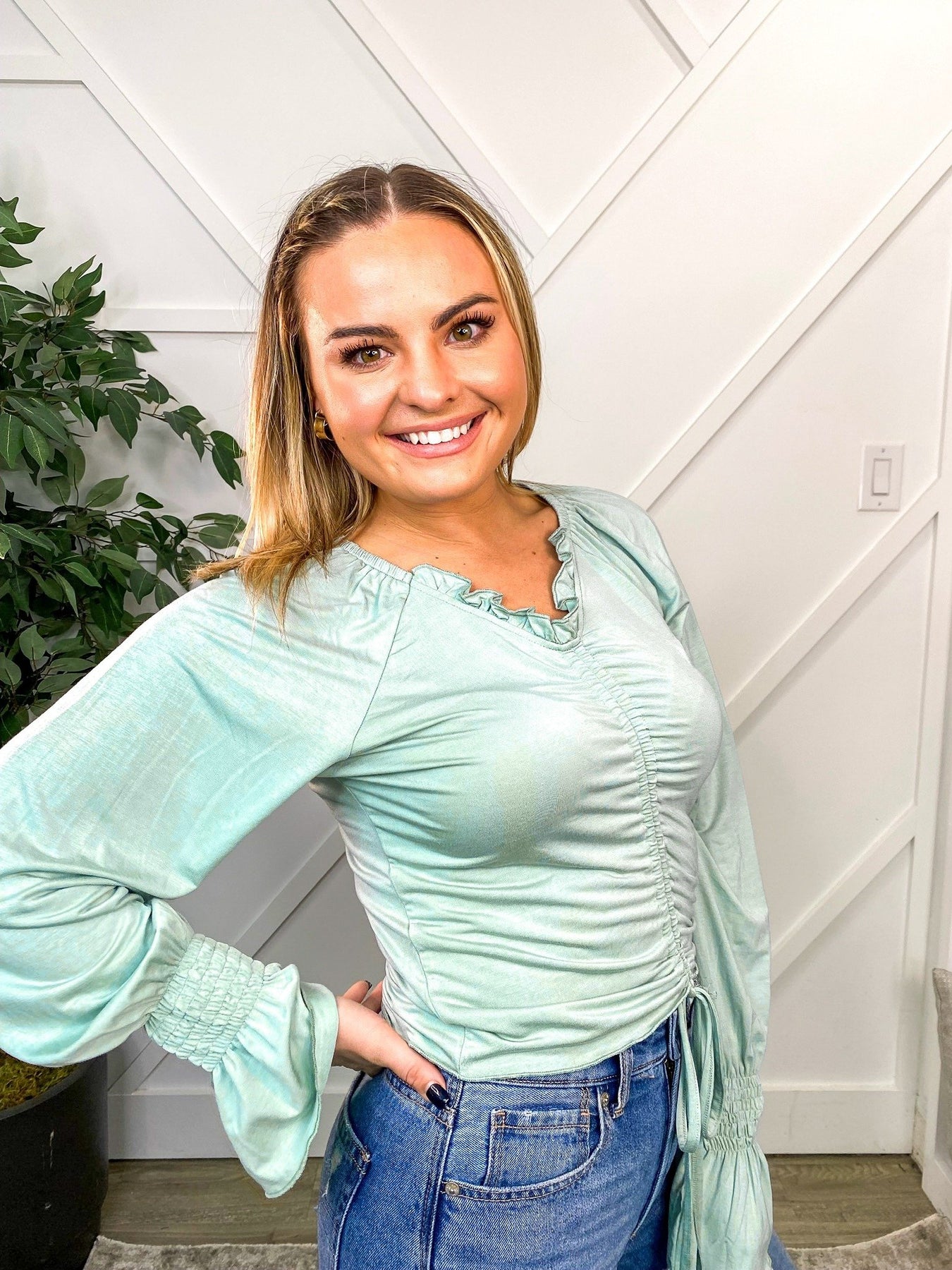 The Aubrielle Top - Mint