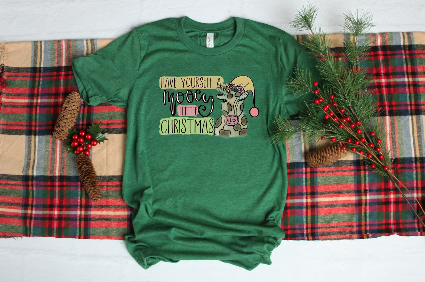 PREORDER - Mooey Little Christmas Cow SS Boutique Soft Tee
