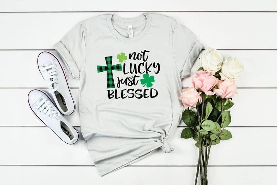 PREORDER - Just Blessed St Patricks Day Boutique Soft Tee