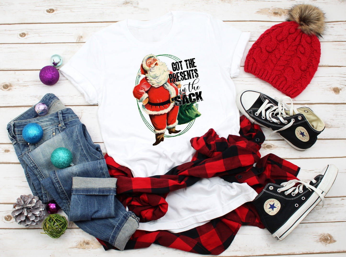 PREORDER - Santa Got The Presents In The Sack Boutique Soft Tee