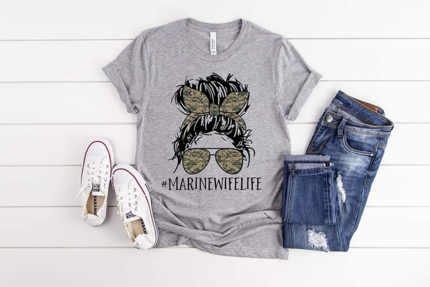 PREORDER - Marine Wife Life Boutique Soft Tee