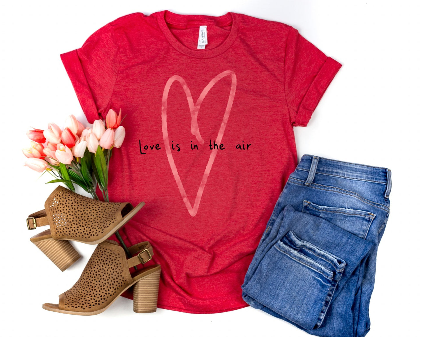 PREORDER - Love Is In The Air Heart Boutique Soft Tee
