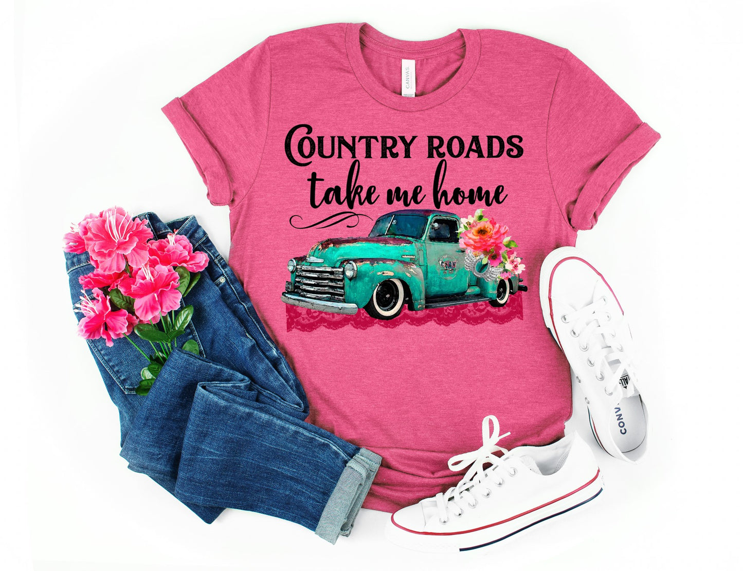 PREORDER - Country Roads Take Me Home Boutique Soft Tee