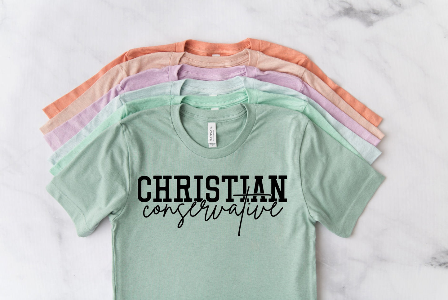 PREORDER - Christian Conservative Dusty Blue Boutique Soft Tee