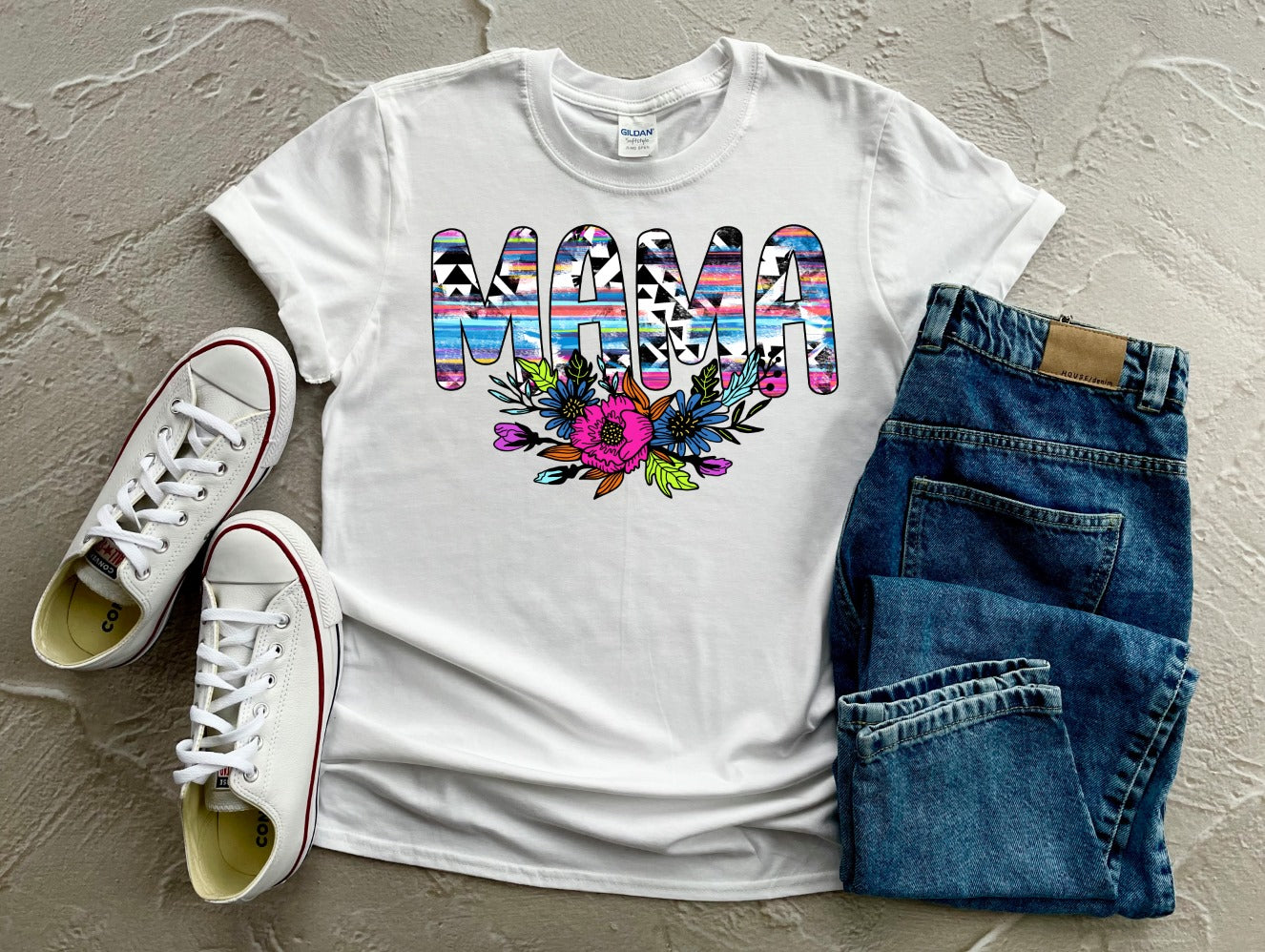 PREORDER - Aztec Mama Floral Boutique Soft Tee