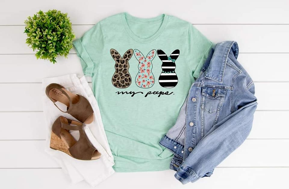 PREORDER - My Peeps Easter Bunnies Soft Boutique Tee