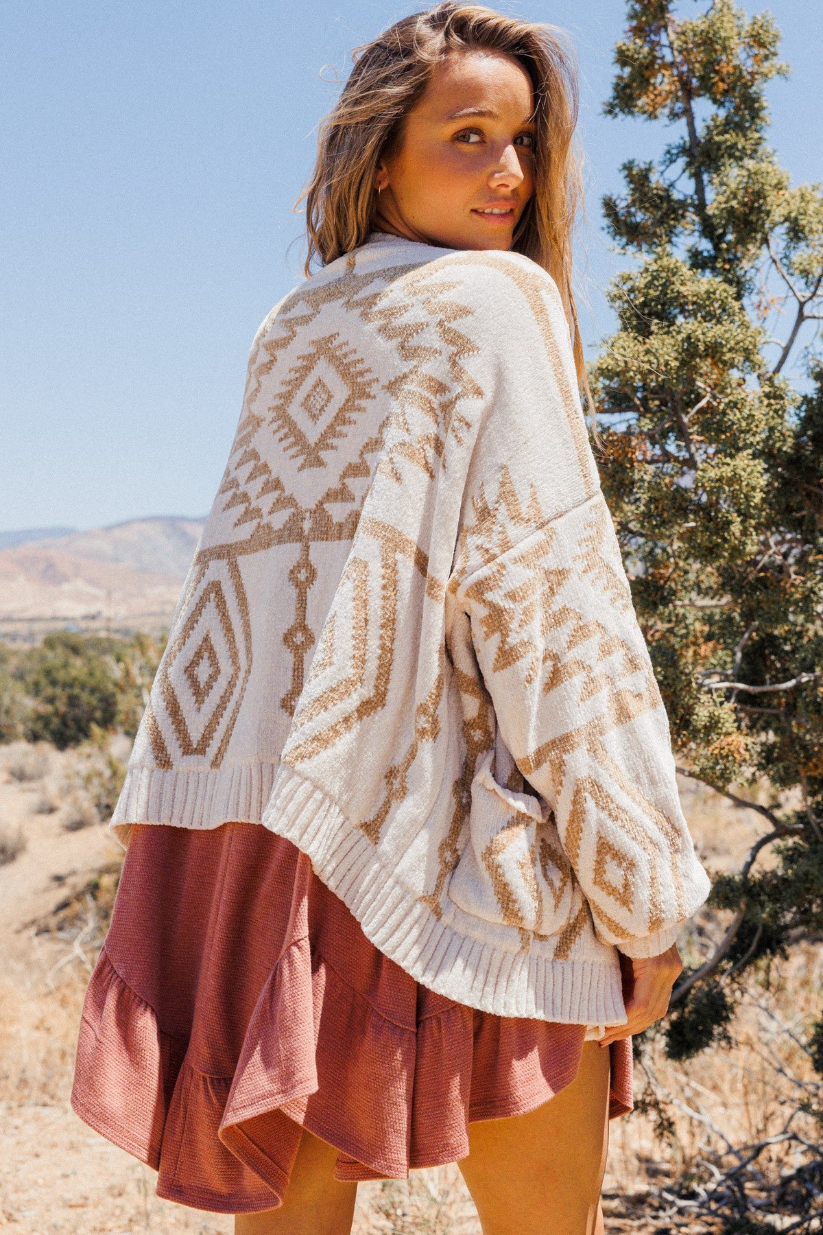 The Zarah Aztec Sweater Cardigan