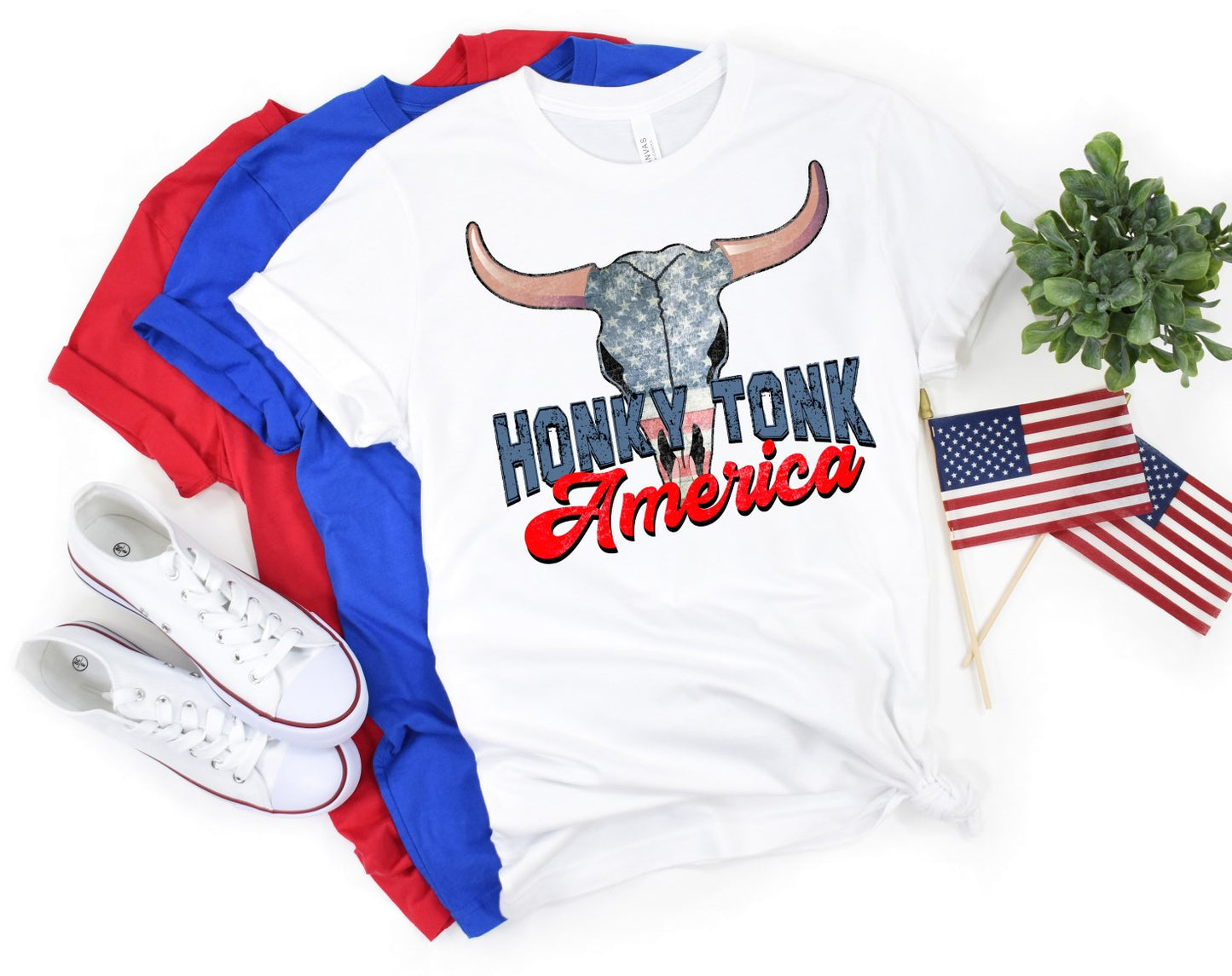 PREORDER - Honky Tonk America Western Style Soft Boutique Tee