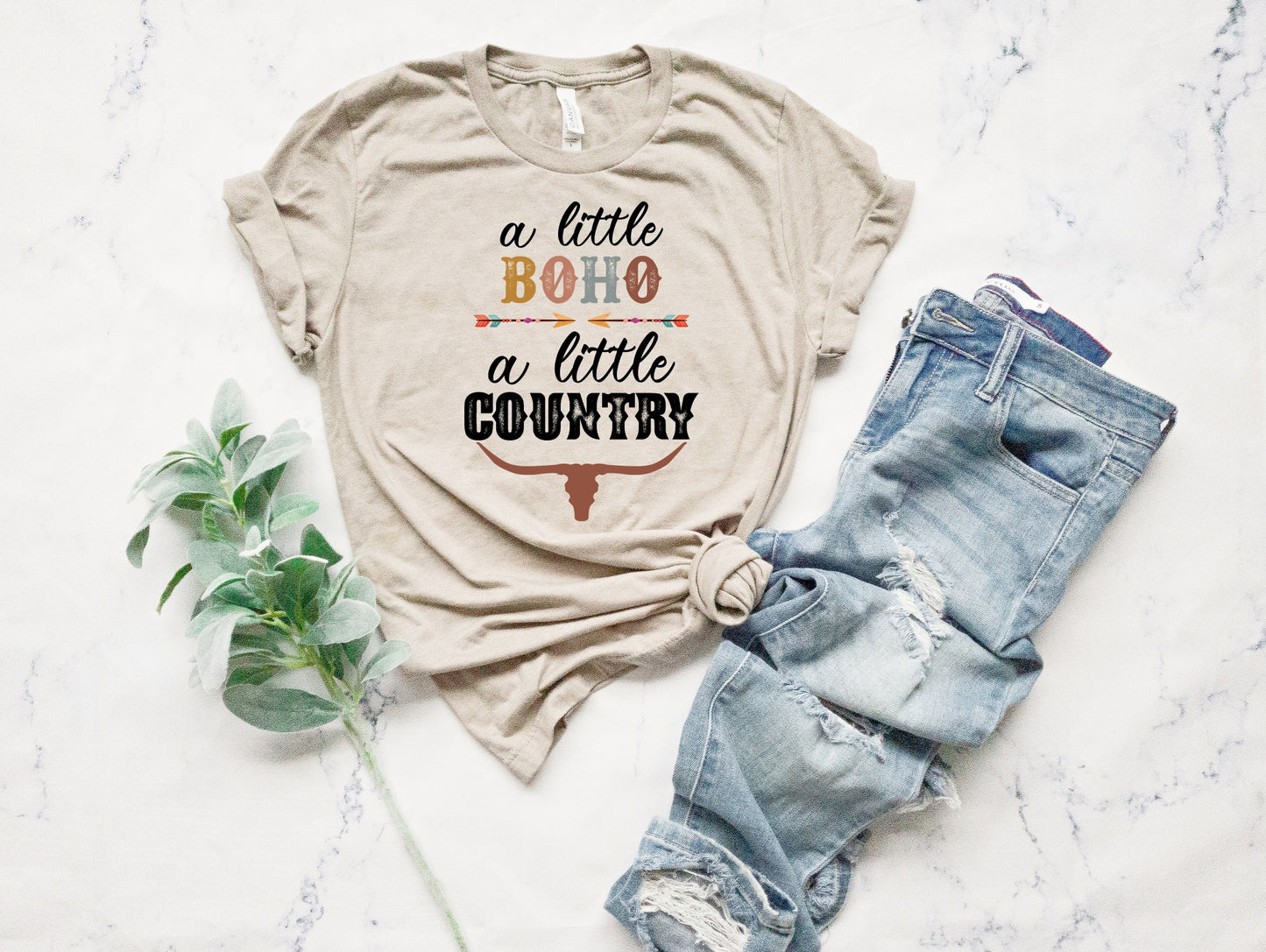 PREORDER - A Little Boho A Little Country Soft Boutique Tee