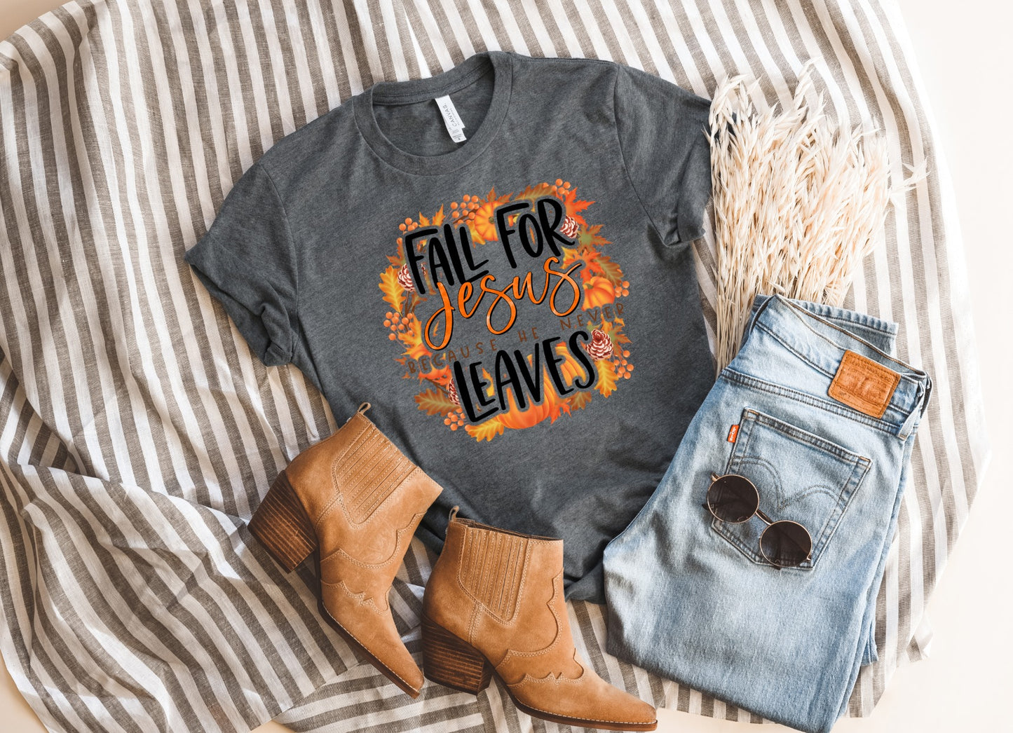 PREORDER - Fall For Jesus Pumpkins Soft Boutique Tee