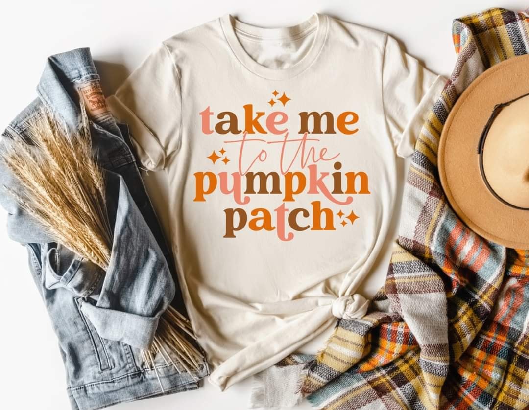 PREORDER - Take Me To The Pumpkin Patch Soft Boutique Tee - Youth & Adult