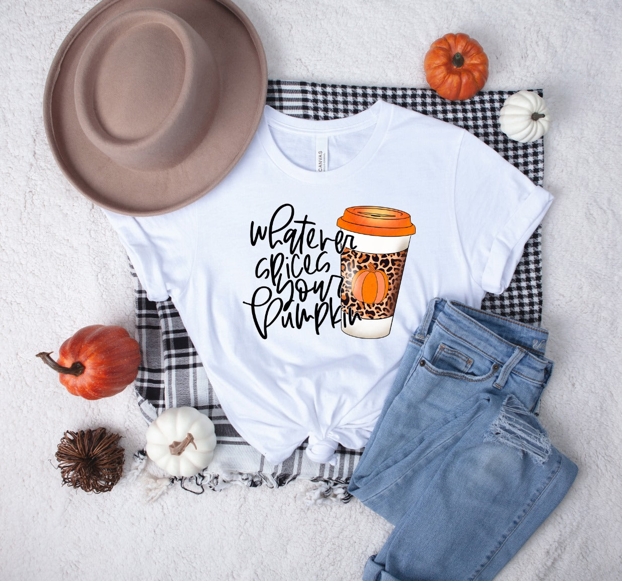 PREORDER - Whatever Spices Your Pumpkin Soft Boutique Tee - Youth & Adult