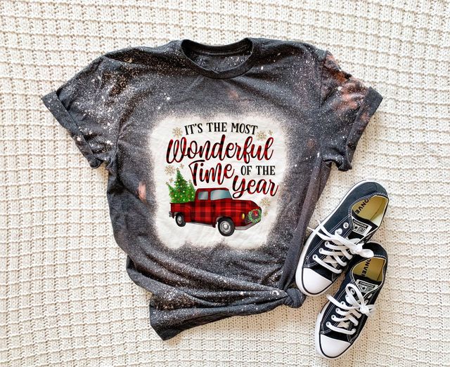 PREORDER - Bleached Most Wonderful Time of The Year Christmas Truck Boutique Soft Tee
