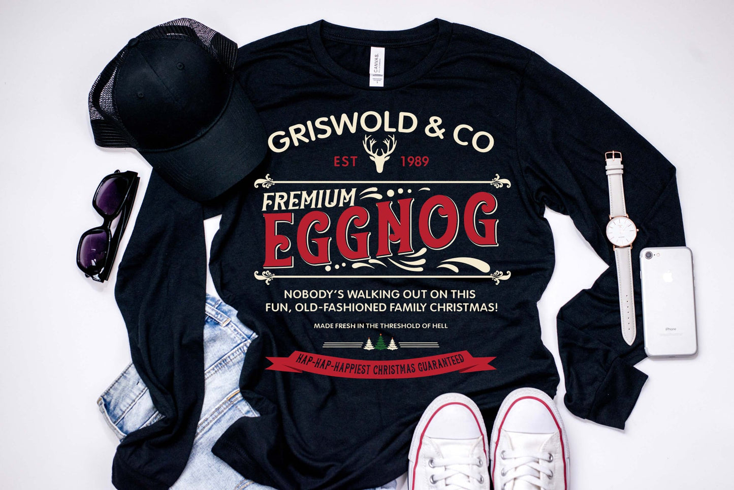 PREORDER - Griswold & Co Eggnog Soft Boutique LONG SLEEVE Tee