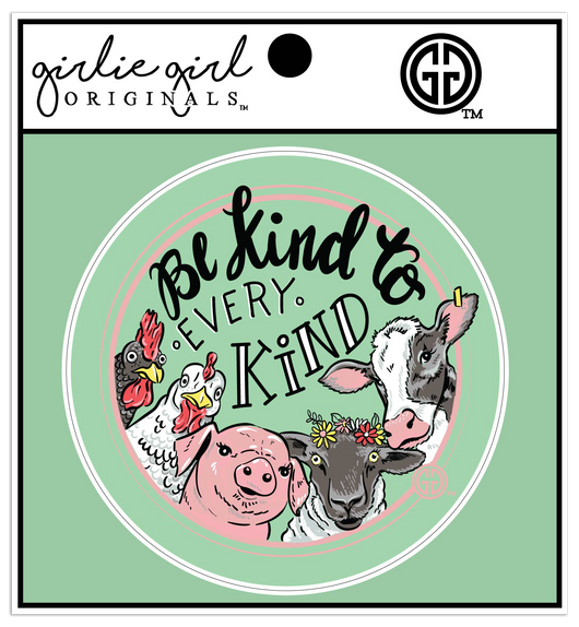 Be Kind To Every Kind - Decal Sticker