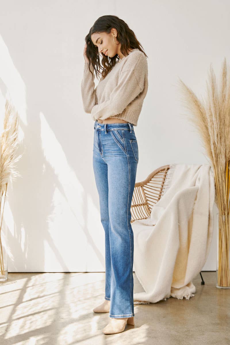 KanCan HOLLY Ultra High Rise Slim Flare Jeans / Medium