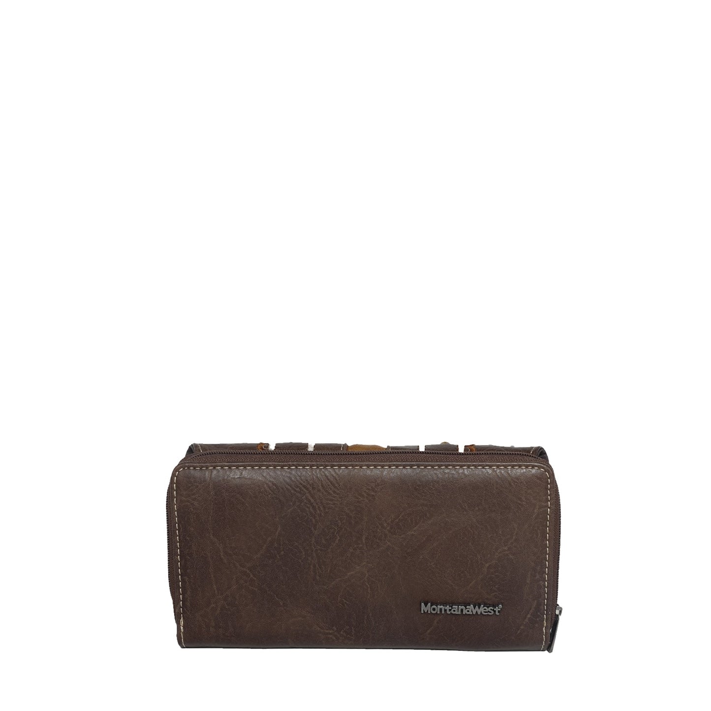 Montana West Studs Collection Wallet - Coffee