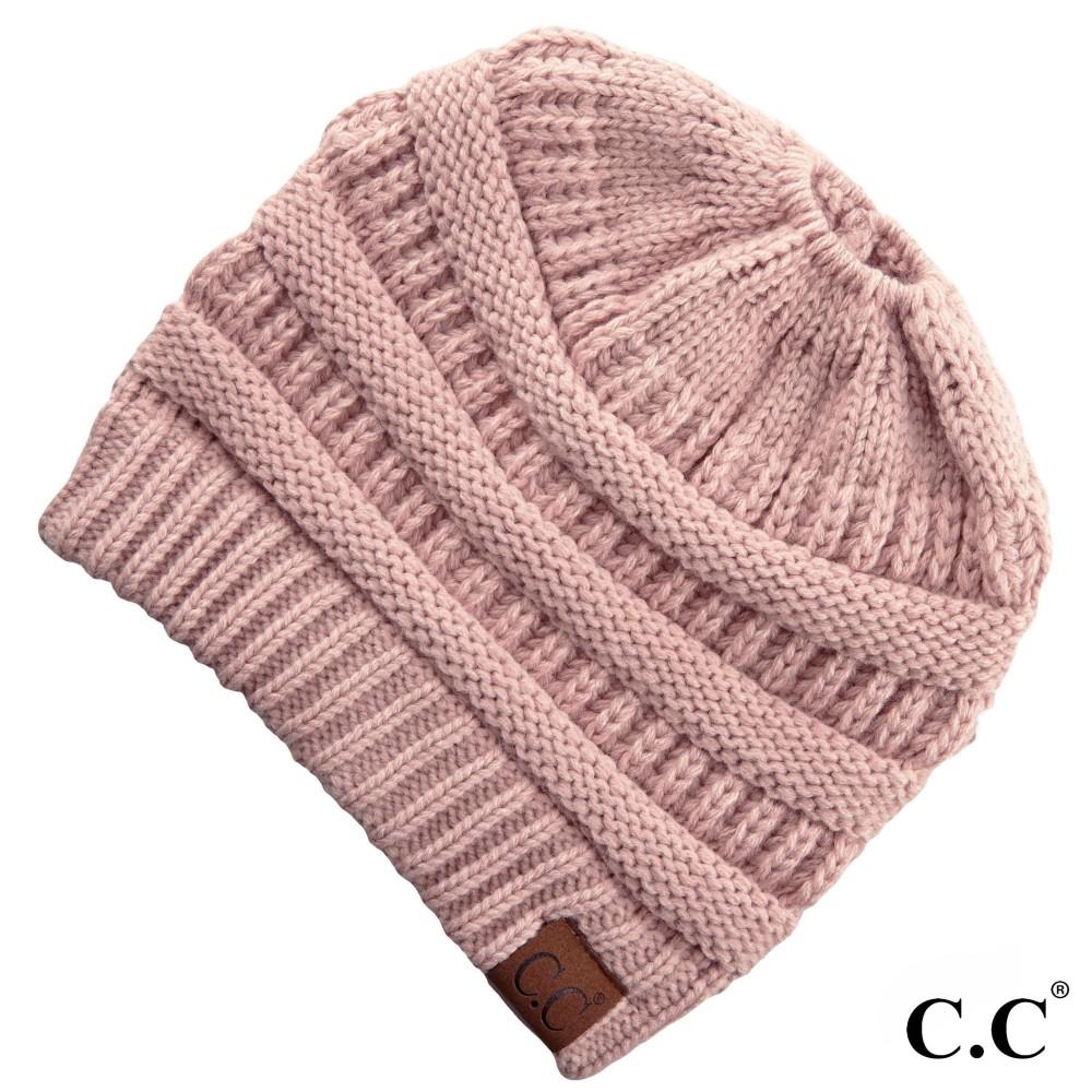 CC Beanie Messy Bun Beanies - Solid Colors - MB20