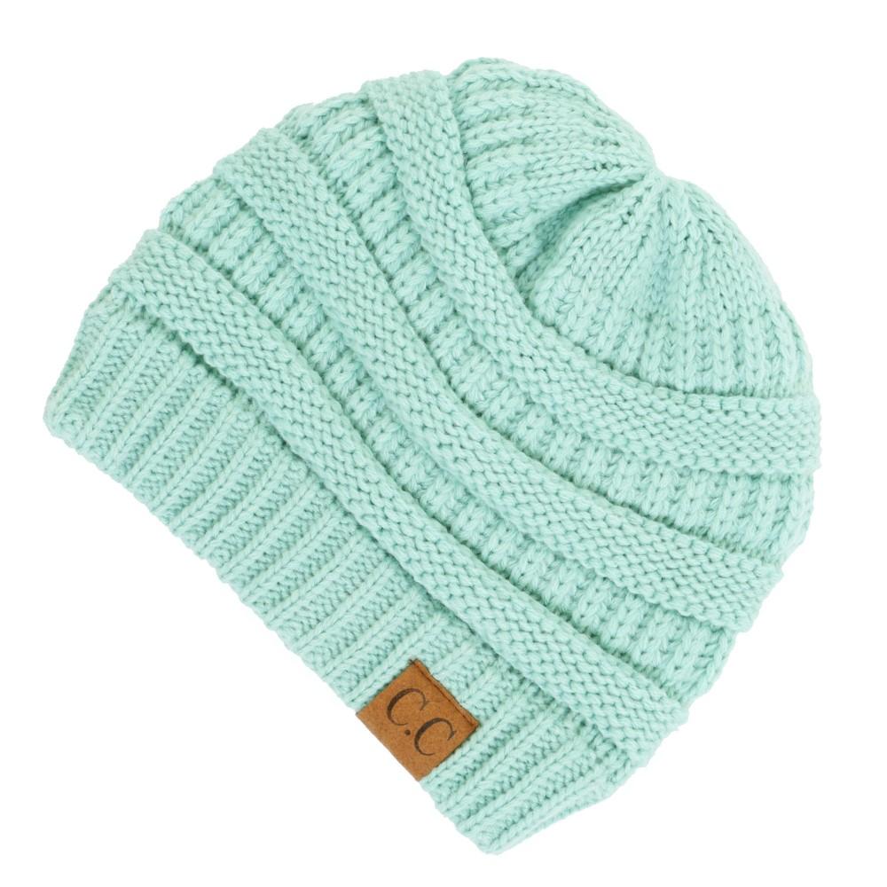 CC Beanie Messy Bun Beanies - Solid Colors - MB20