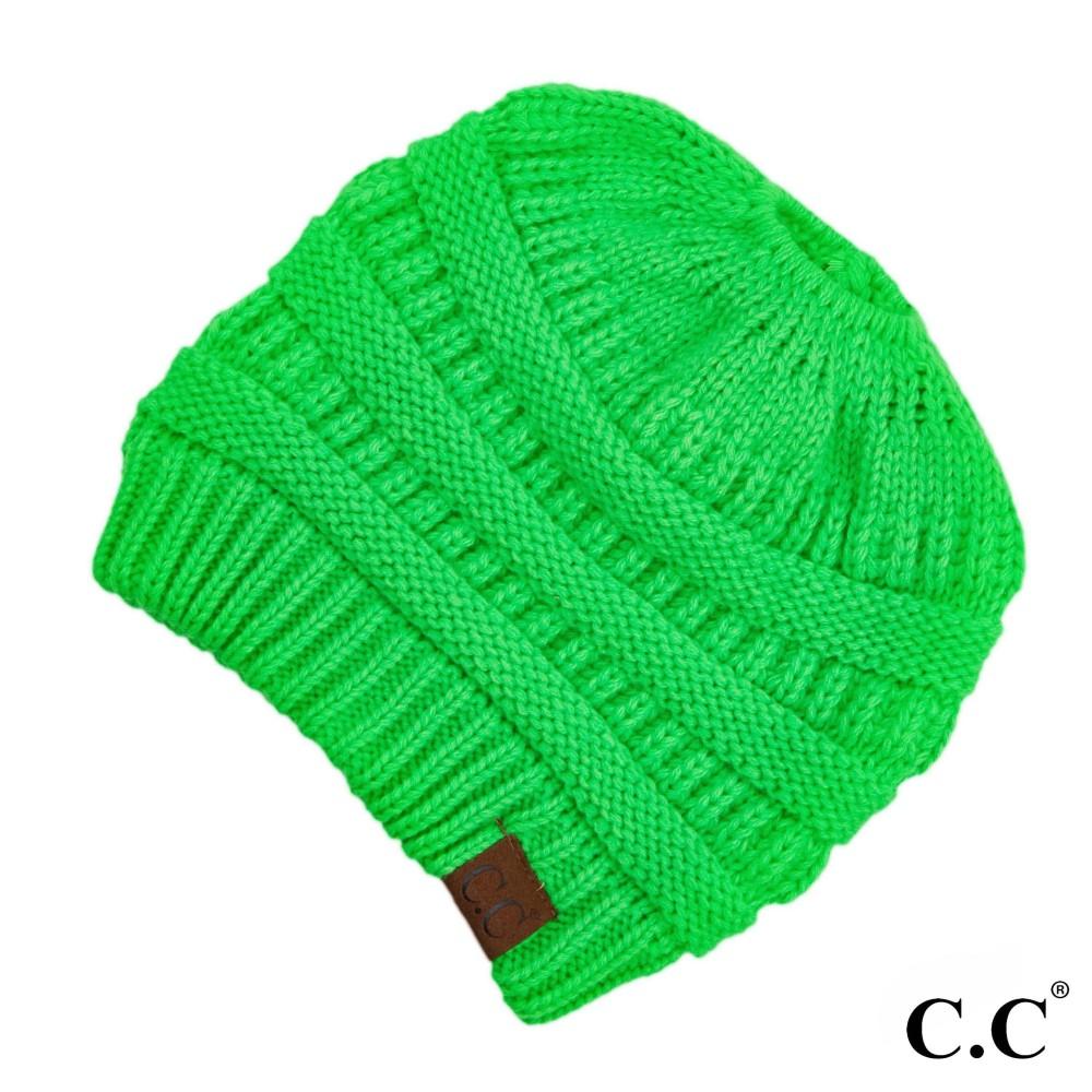 CC Beanie Messy Bun Beanies - Solid Colors - MB20