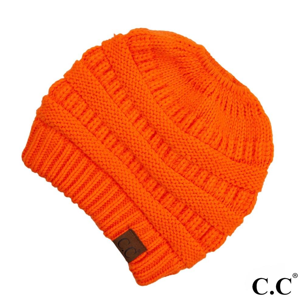 CC Beanie Messy Bun Beanies - Solid Colors - MB20