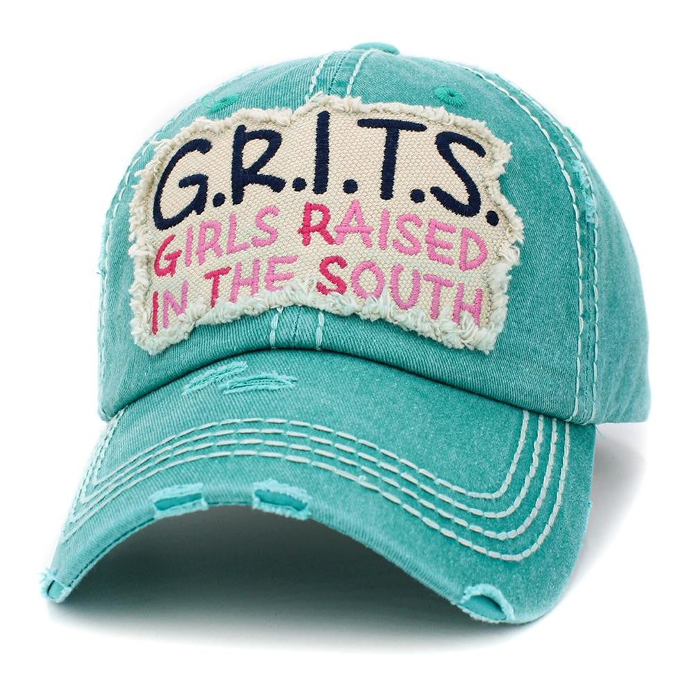 Girls Raised In The South Baseball Cap - Turquoise
