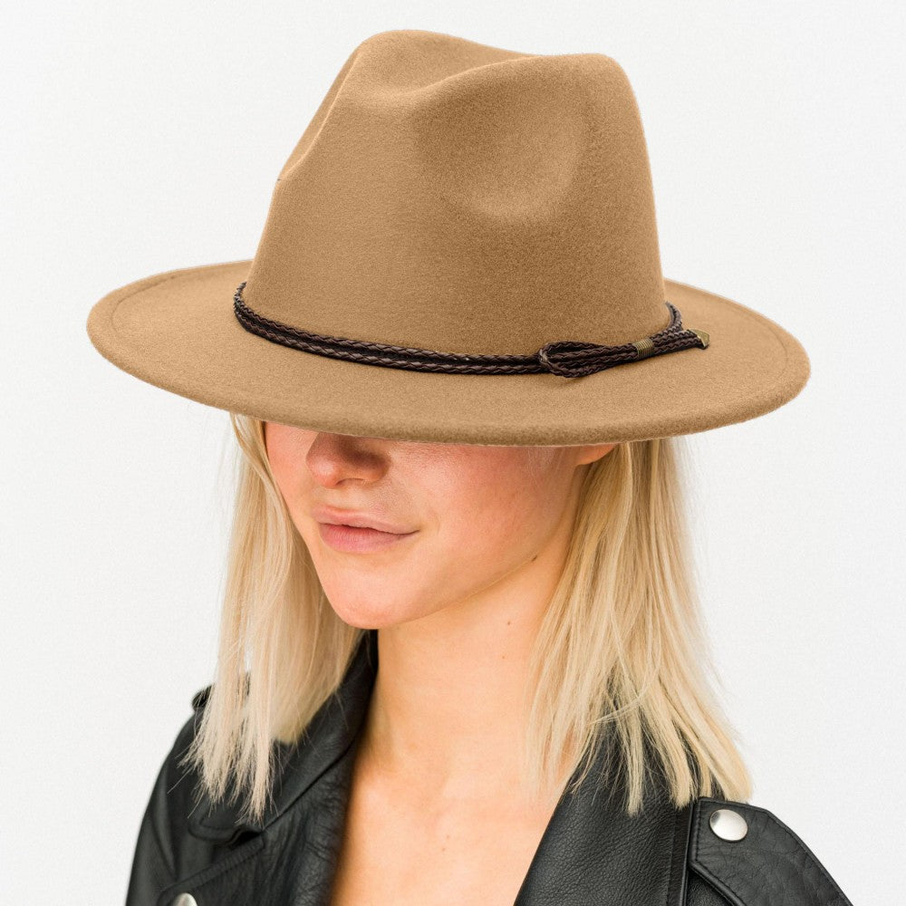 The Justine Felt Hat - Camel