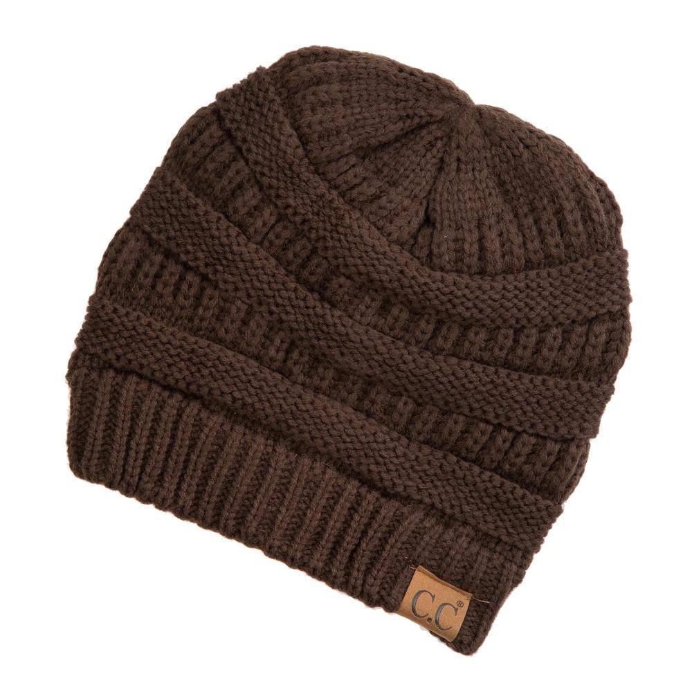 CC Beanie Messy Bun Beanies - Solid Colors - MB20