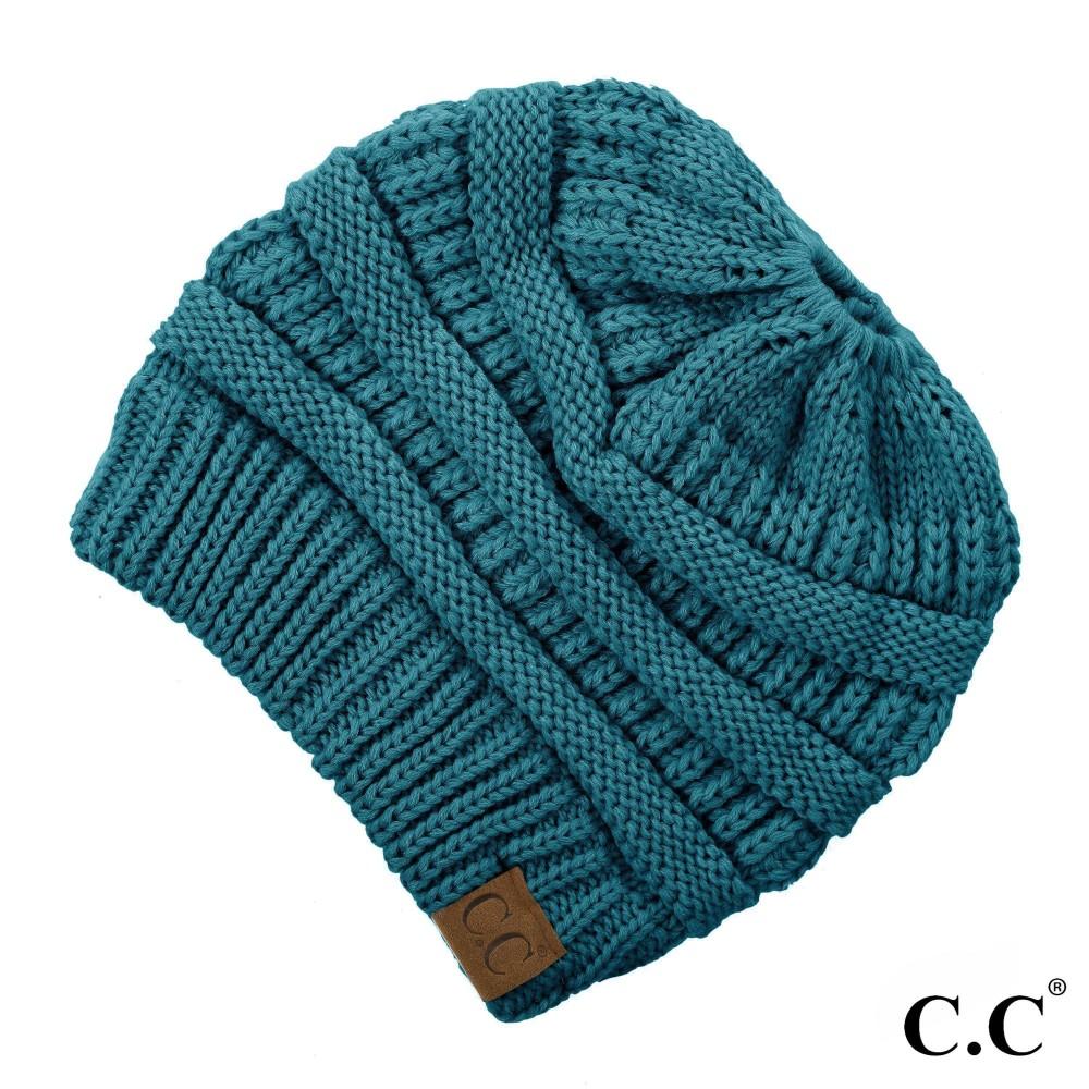 CC Beanie Messy Bun Beanies - Solid Colors - MB20