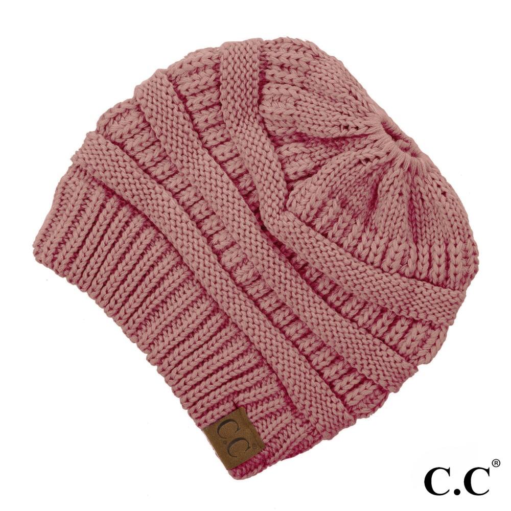 CC Beanie Messy Bun Beanies - Solid Colors - MB20