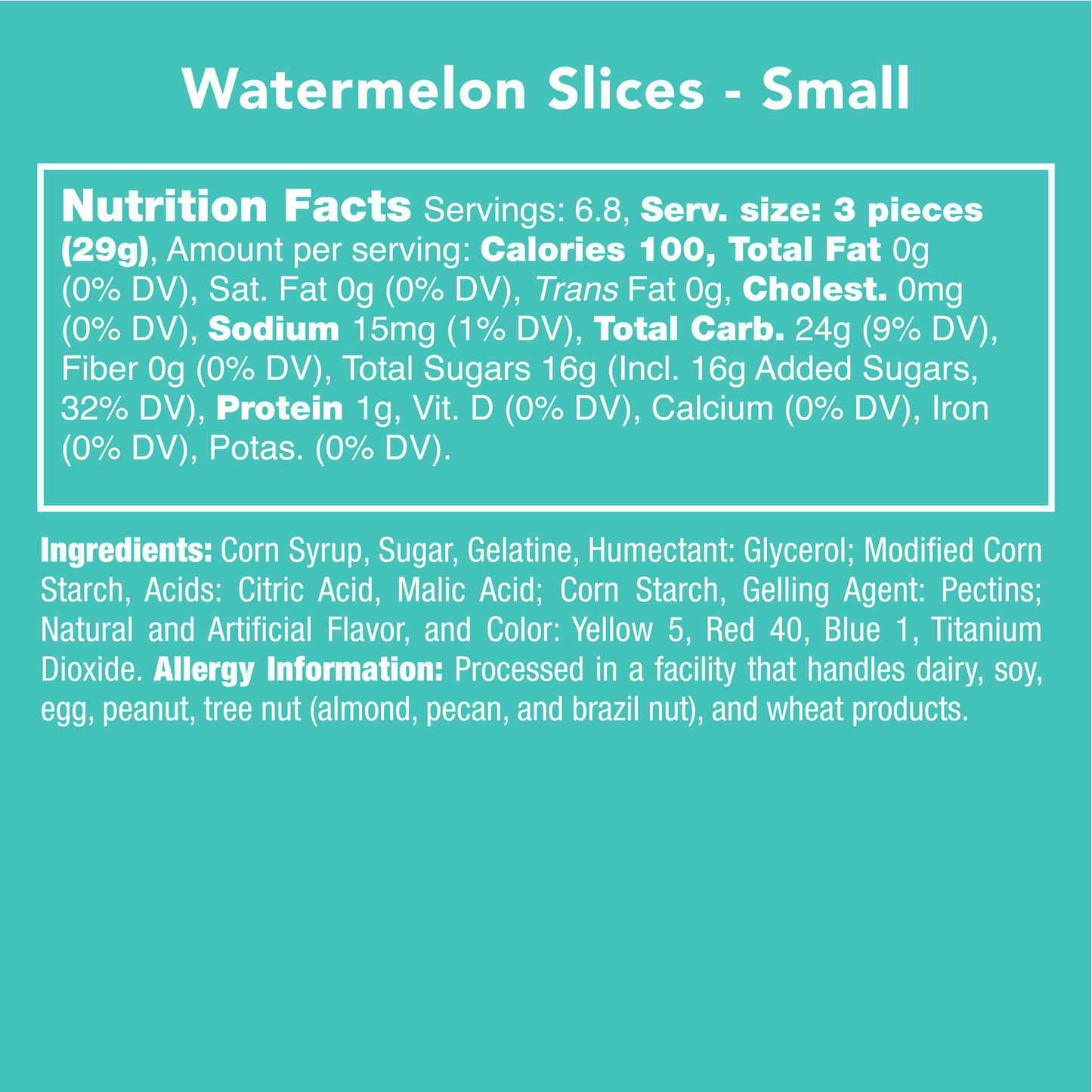 Candy Club - Watermelon Slices 5.5 oz Bag
