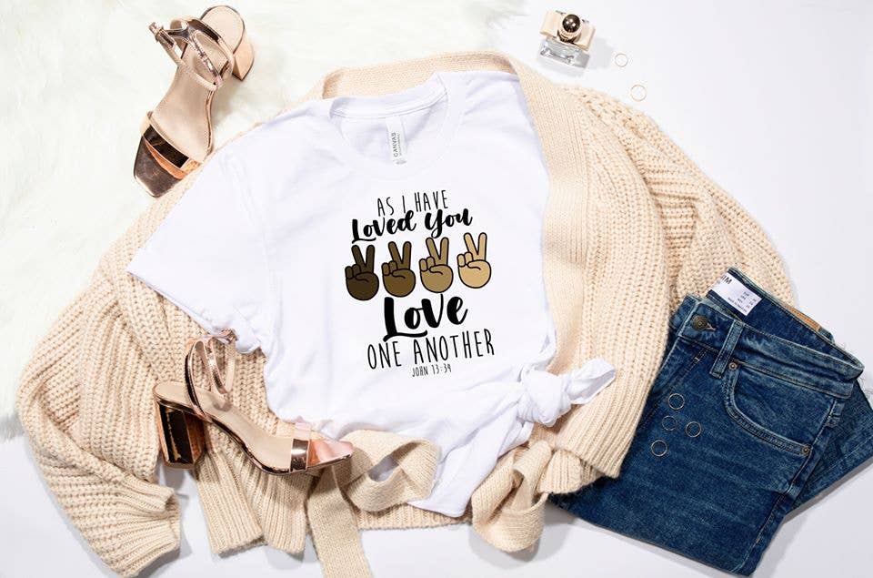 PREORDER - As I Have Loved You Love One Another Boutique Soft Tee