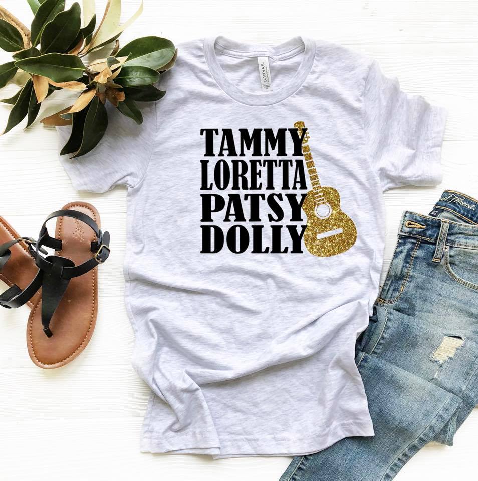 PREORDER - Tammy Loretta Patsy Dolly Country Women SS Tee