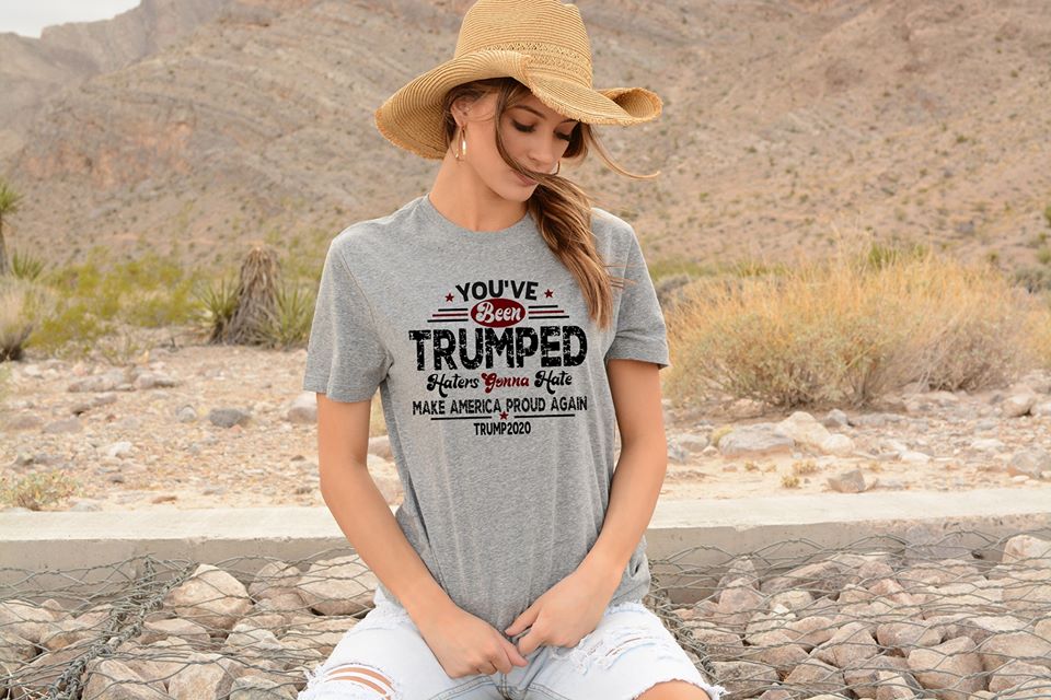 You've Been Trumped Grey SS Boutique Tee - Custom Printed Preorder Tees