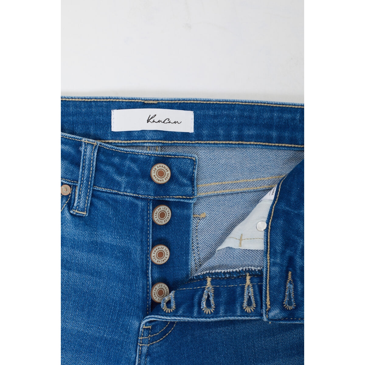 KanCan CHER Mid Rise Flare Jeans - Medium Wash