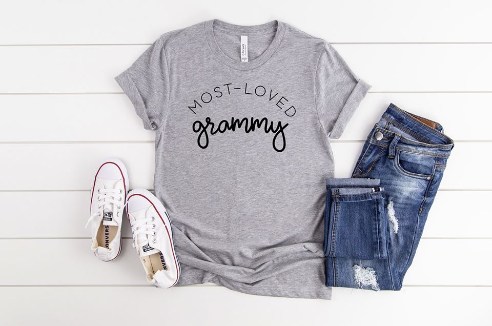 Most Loved Grammy Boutique Tee - Custom Printed Preorder Tees
