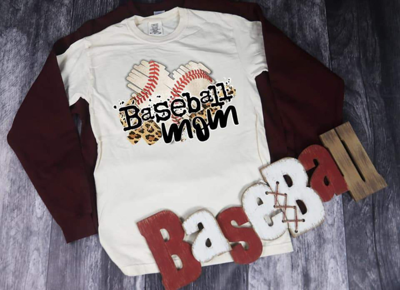 PREORDER - Baseball Mom w/ Leopard Soft Boutique Tee