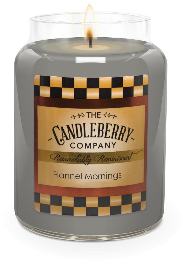 Candleberry Flannel Mornings™, Large Jar Candle