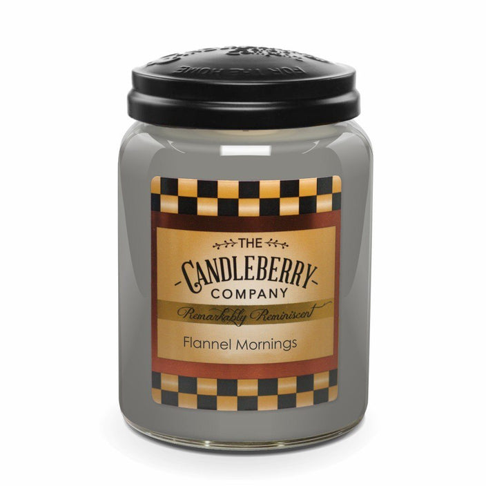 Candleberry Flannel Mornings™, Large Jar Candle