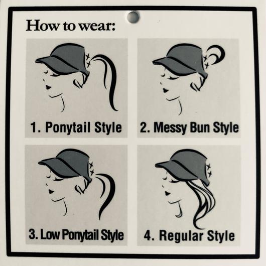 NEW CC Distressed Criss Cross Ponytail PonyCap w/ Side Button For Face Masks (Asst. Colors)