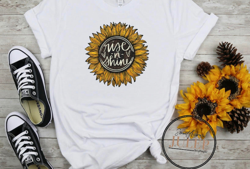 PREORDER - Rise And Shine Sunflower Tee