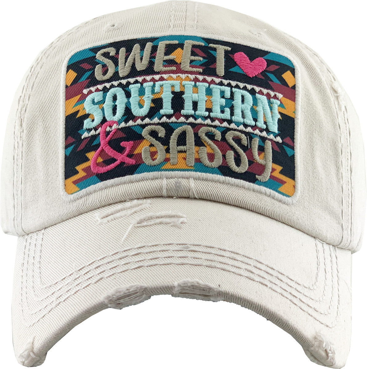 Stone Sweet Southern & Sassy Vintage Look Baseball Cap
