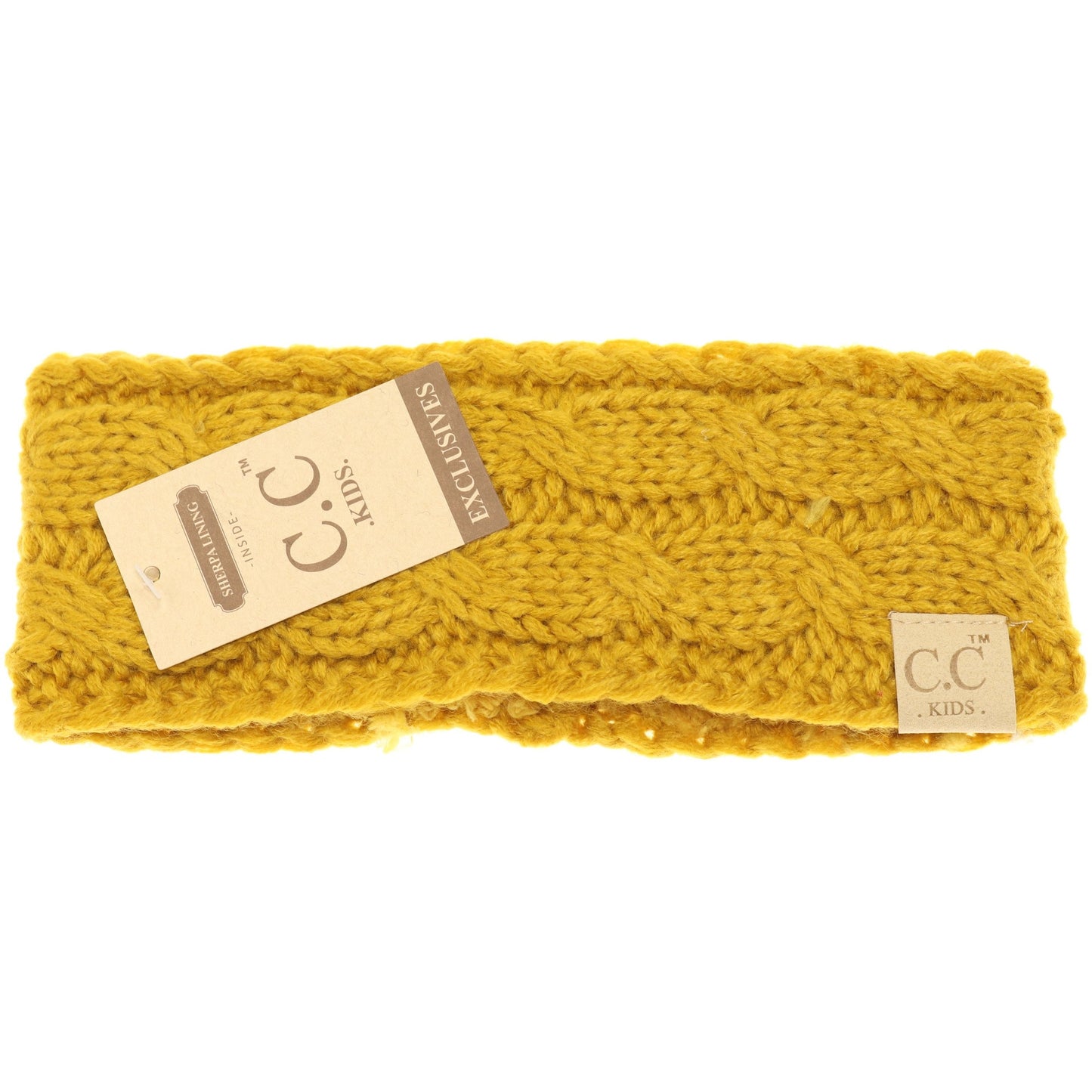 Kids CC Beanie Cable Knit Headband -Solid Colors HW20KIDS