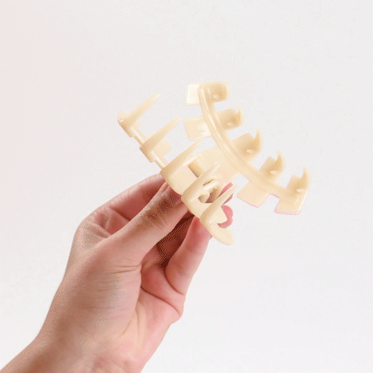 TELETIES - Classic Large Hair Clip - Buttercup