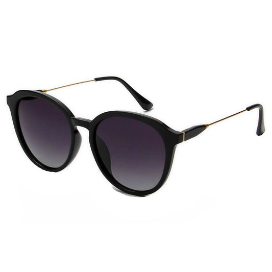 Womens Round Horn Rimmed Retro Polarized Fashion Sunglasses -4 Colors - 1963