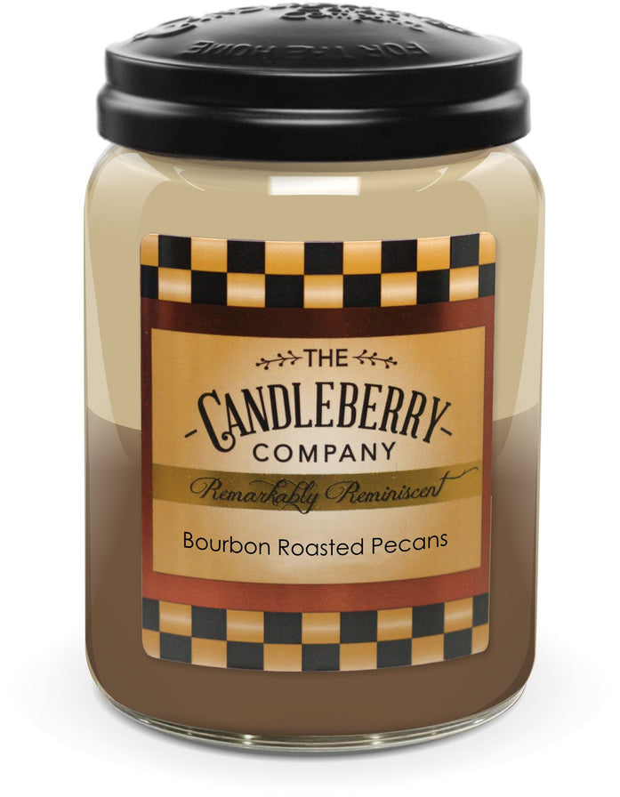 Candleberry Bourbon Roasted Pecans™, Large Jar Candle