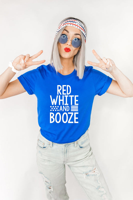 Red White and Booze SS Graphic Tee